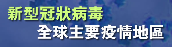 新型冠狀病毒 全球主要疫情地區